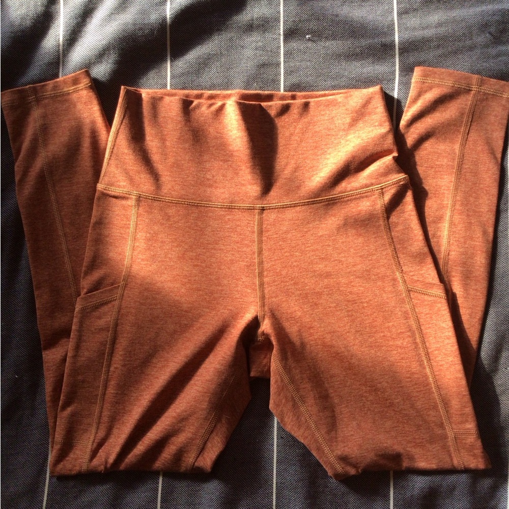 Offline Aerie Orange High-Waisted Leggings